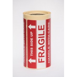 Etykiety Naklejki Transportowe "This Side Up FRAGILE Handle With Care" 100 szt.