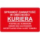 Etykiety transportowe "SPRAWDŹ ZAWARTOŚĆ" 100 szt.